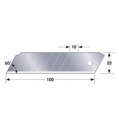 Lames de rechange 22 mm - boîte de 10 pièces