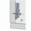 Plaques d'angle pour charnières invisibles - Intermat -5° x5