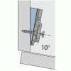 Plaques d'angle pour charnières invisibles - Intermat -5° x5