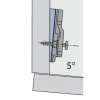 Plaques d'angle pour charnières invisibles - Intermat -5° x5