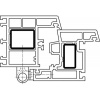 Fiches menuiserie PVC - nœud diamètre 14 mm hauteur 75 mm type K 3281 WF