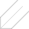 Profils L PVC blanc longueur 2,6m - Dimensions 30x30mm