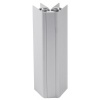 Jonction d'angle 30 - 180° pour plinthe aluminium hauteur 150 mm finition anodisé