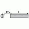 TOURILLON Ø5 X 25MM NICK. X100