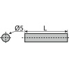 TOURILLON Ø5 X 25MM NICK. X100