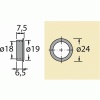 Serrure de meuble à levier à cylindre seule - Prestige 2000 pour cylindre interchangeable Z23 Ø18