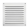 grille à auvent en aluminium laqué blanc L x H 250/250