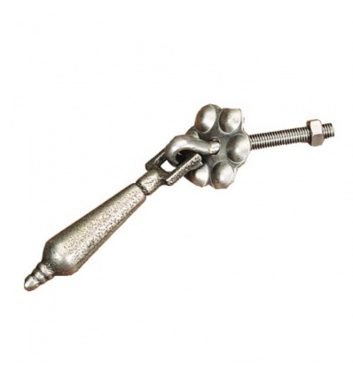 Pendant rustique fer brut hauteur 65 mm