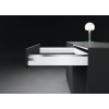 Profil design pour tiroir Arcitech, longueur 650 mm, finition Inox