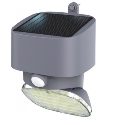 Applique solaire à détecteur de mouvement et crépusculaire - 2000 Lumens - Blanc chaud en Thermoplastique ABS - BF Light