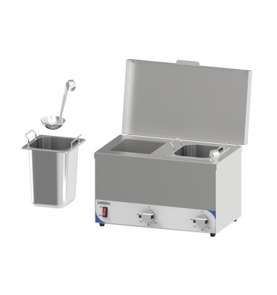 BAIN MARIE À SAUCE COMPACT 2 CUVES - CASSELIN