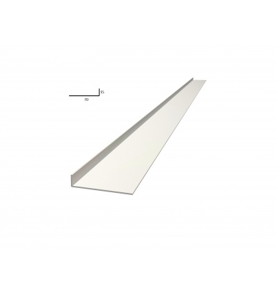 Plat de battement 2,2m largeur 70mm blanc - EUROPLIAGE