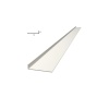 Plat de battement 2,2m largeur 70mm blanc - EUROPLIAGE