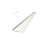 Plat de battement 2,2m largeur 90mm blanc - EUROPLIAGE