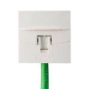 PRISE RJ45 9P CAT6 KEYSTONE DROITE 45X45 BLANCHE