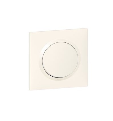 Poussoir dooxie one 6A 250V avec plaque carrée blanche et griffes