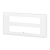 Plaque de finition Mosaic pour 2x10 modules blanc