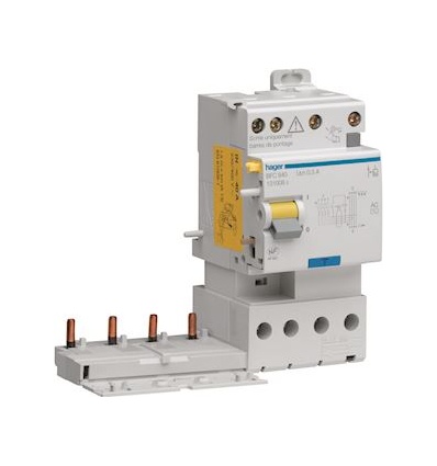 Bloc différentiel double sortie 4P 63A 30mA type AC