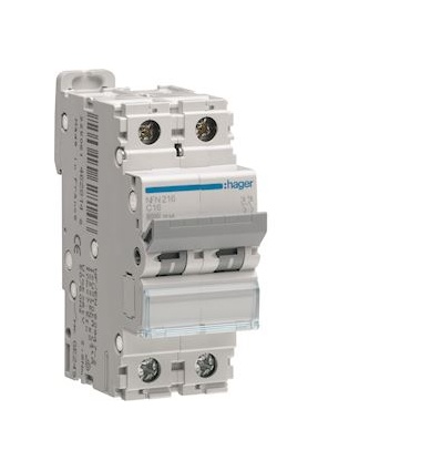 Disjoncteur 2P 610kA courbe C 63A 2 modules