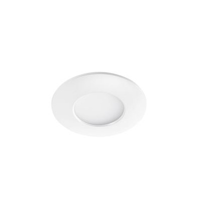 Spot encastré fixe Aquaflat 6 W 3000K IP65 blanc