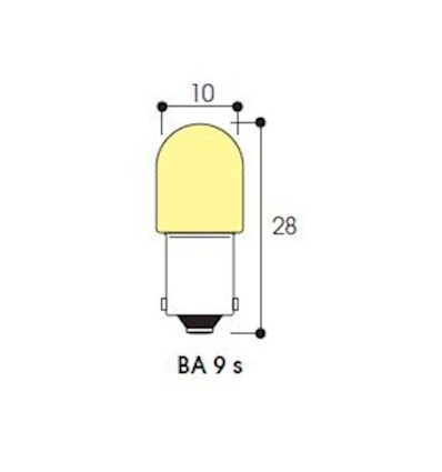 LM Tube 10X28 12V 3W BA9s par 10pcsXXXX