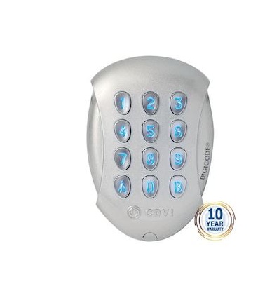 Clavier codé Digicode Bluetooth Rétroéclairé 3 relais déporté 100 codes 1224V