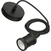 Corde suspension décorative Lampes LED E27 NOIRE