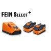 Pack de 2 batteries Fein STARTER 18 V 6 Ah chargeur ALG 80