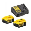 Ponceuse excentrique Brushless XR sans fil Dewalt DCW210NT 18 V 2 batteries 5 Ah chargeur TSTAK