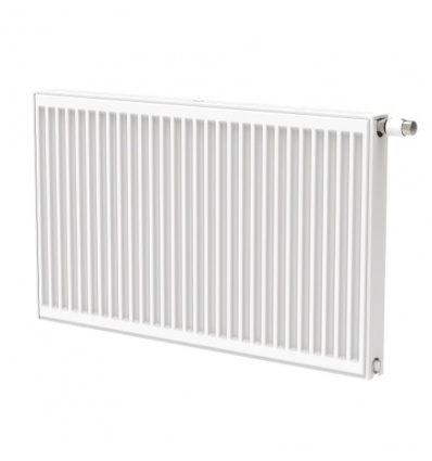 Radiateur eau chaude acier horizontal habillé Novello 8 connections RAL9016 type 21 H600xL400 538W