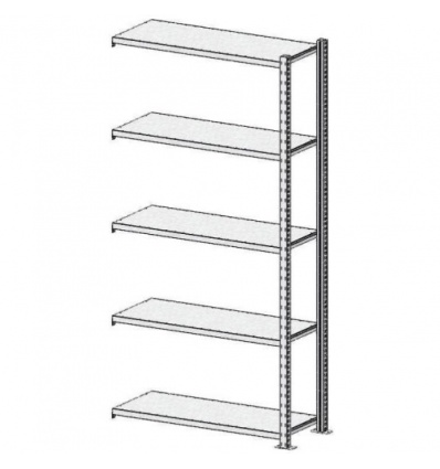 Advance rayonnage tôlé galvanisé fortes charges 1000 x 400 mm 5 niveaux suivant