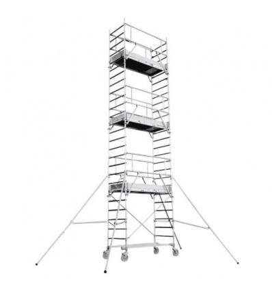 Echafaudage roulant Totem 2 Line 180 hauteur de travail 485 m 1 plancher