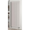 Radiateur décoratif vertical eau chaude Piano 2 blanc 1820x792x46mm 2180W raccordement hydraulique latéral 12