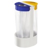 Support sac sur pied CITIWIN ESSENTIEL 2 flux 75l Bleu et Jaune socle et barre transversale blanc pour sac 110l