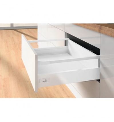 Kit Innotech Atira prémontés tiroir casserolier H 144 mm sans coulisses blanc Longueur 470 mm largeur 400 mm