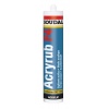 Mastic acrylique Soudal Acryrub coloris chêne cartouche de 300ml -