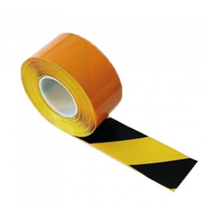 Bande de marquage adhésive jaune rouleau de 33 m x 48 mm