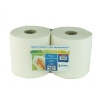 Pure ouate blanche prémium 2 plis dévidage central contact alimentaire 18gm2 1000 formats de 24x24cm lot de 2 bobines