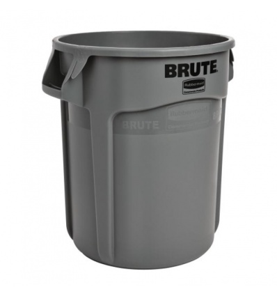 Collecteur BRUTE Alimentaire polyéthylène blanc de 757 l avec conduits daération