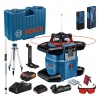 Laser rotatif sansfil Bosch GRL 600 CHV 18 V batterie 4 Ah chargeur GAL 18 V40 coffret