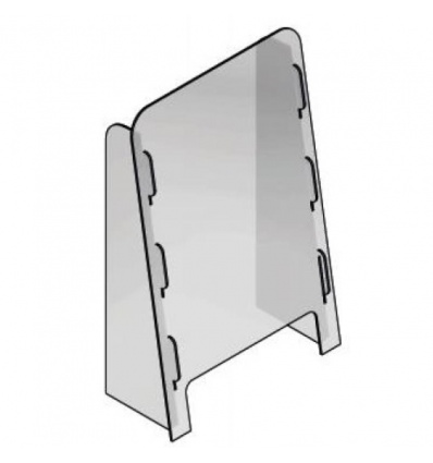 Vitre de protection autonomes en PMMA 450 x 200 x 700 mm Epaisseur 3 mm Premium