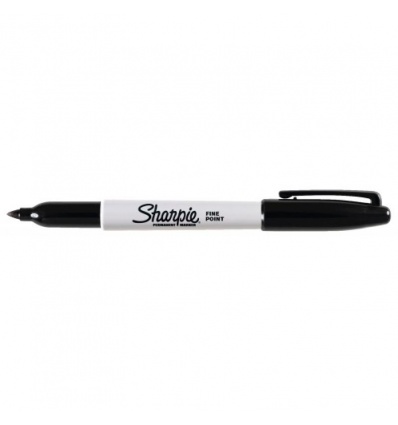 Marqueur permanent Sharpie pointe fine ogive coloris rouge