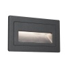 Applique murale extérieure encastrée Wall High 2 W IP65 3000K 105x60 aluminium