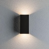 Applique murale extérieure LED Flame 2x28 W IP65 3000K alu anthracite