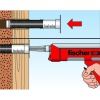 Tamis dinjection FIS H K 130 mm à 200mm perçage 18mm boîte de 10 tamis 10 collerettes réglables et 2 prolongateurs