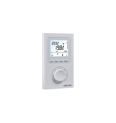 Thermostat d'ambiance électronique programmable radio Atlantic 073271