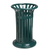 CORBEILLE METAL 60 L RONDE VERT LIGNE TULIPE