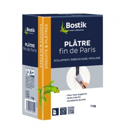 Plâtre fin tous travaux boîte de 1 kg