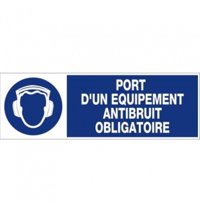 Rectangle rigide Port de casque obligatoire