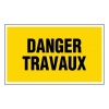 Rectangle rigide dimensions 330 x 200 mm désignation Danger travaux